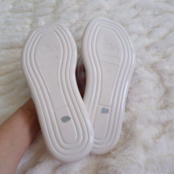 Melissa white flip flops 9 - Picture 7 of 8